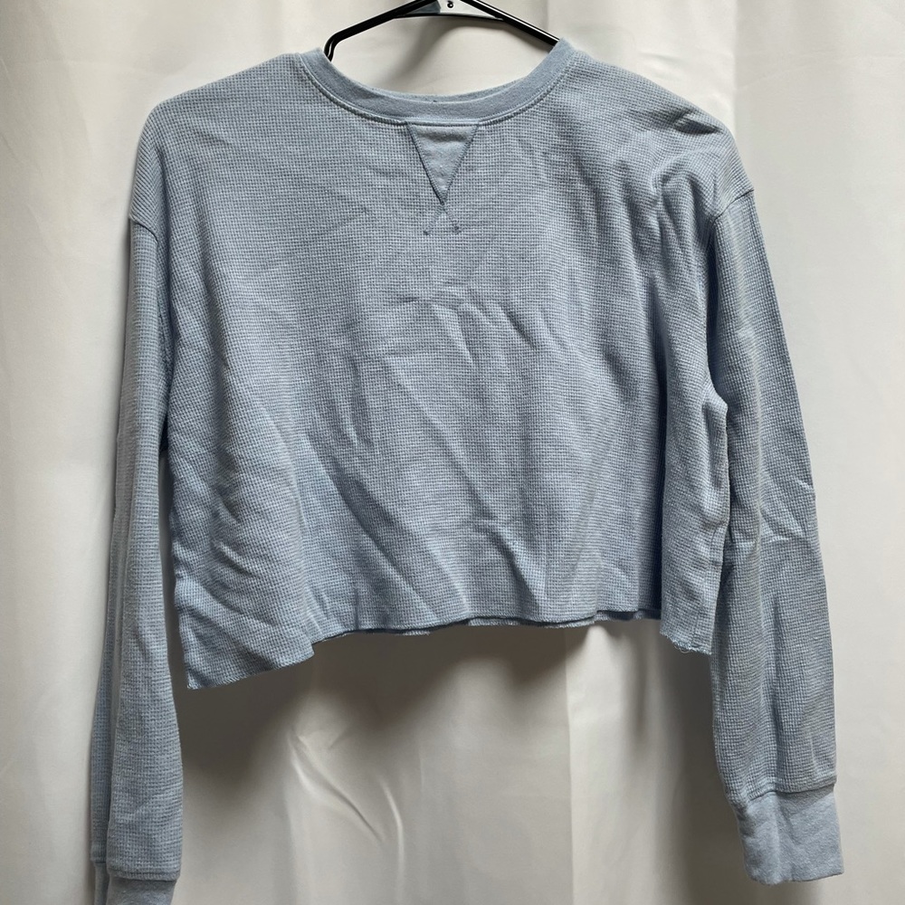 Target Wild Fable Baby Blue Crop Top